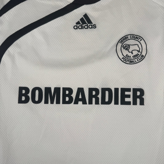 Derby County 2009/2010 Home Football Shirt Large