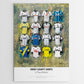 Derby County FC Shirts - A2 Signed Limited Edition Prints