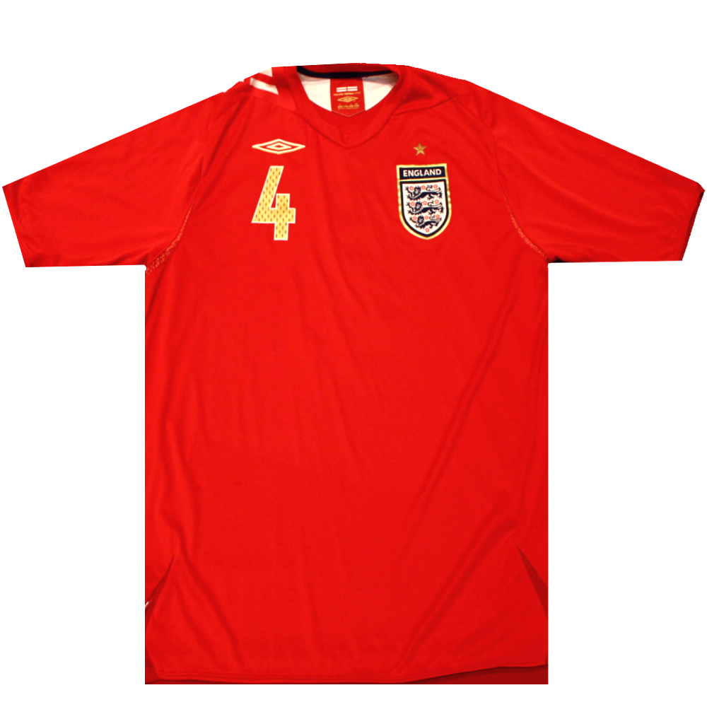England 2006-2008 Away Shirt Steven Gerrard 4 (Excellent) XL