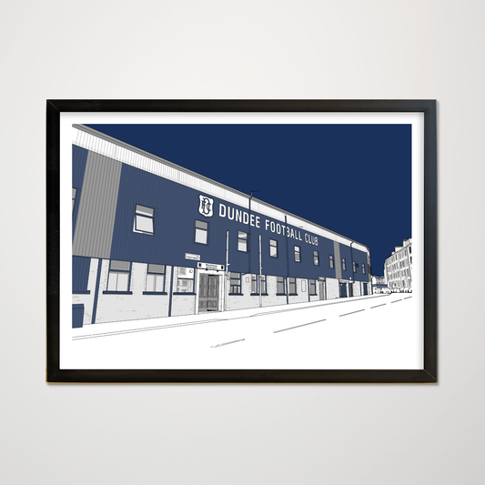 Dundee FC Art Print of Dens Park Kilmac Stadium