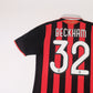 2009/10 AC Milan Home Shirt Adidas Beckham (S/M)