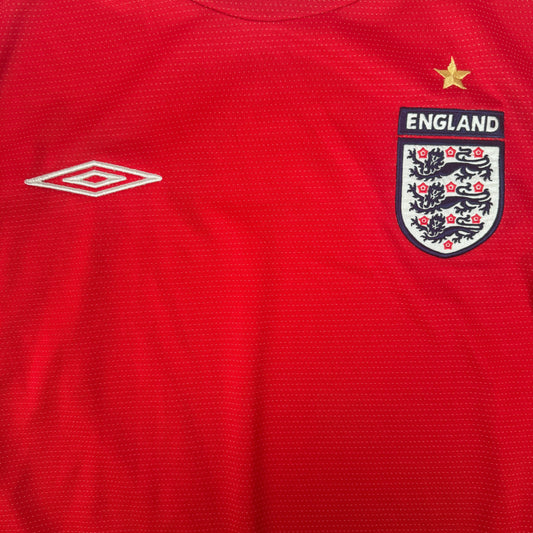 England 2004/2005/2006 Away Long Sleeve Football Shirt Medium