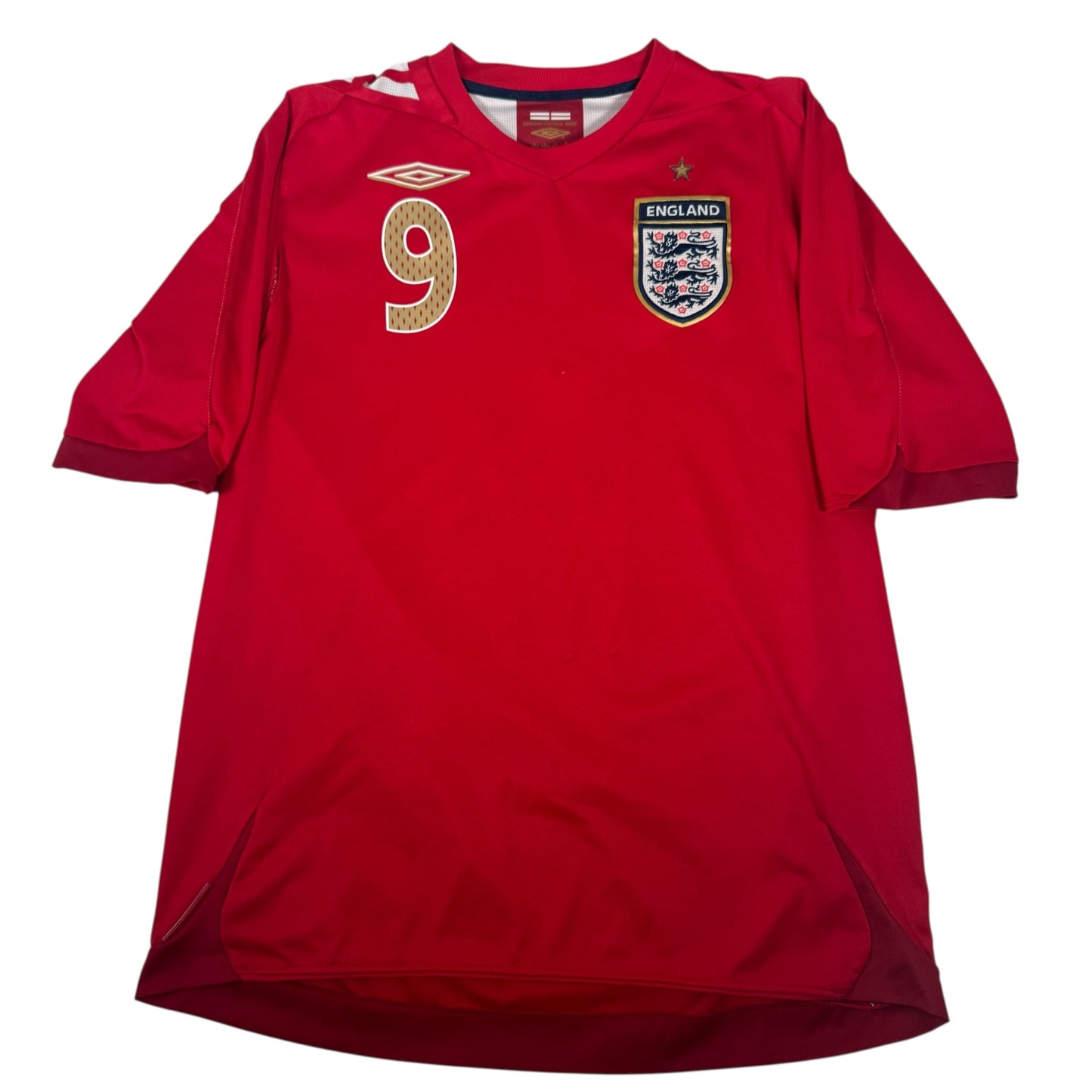 ROONEY 9 England 2006/2007/2008 Away Football Shirt Large