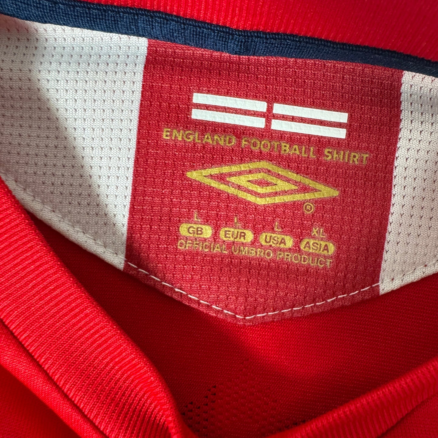 ROONEY 9 England 2006/2007/2008 Away Football Shirt Large