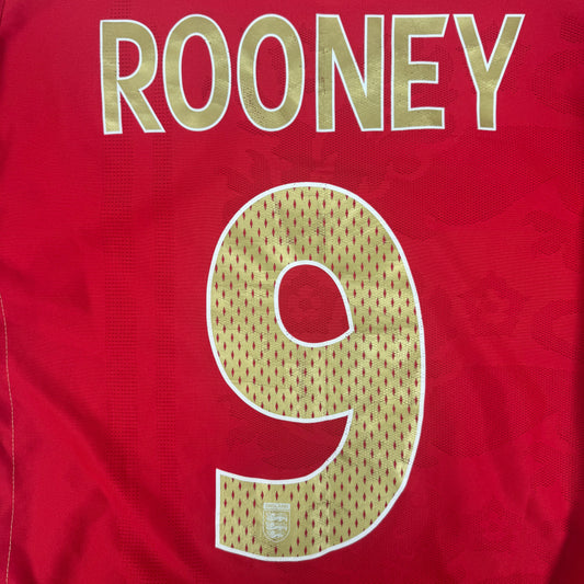 ROONEY 9 England 2006/2007/2008 Away Football Shirt Medium