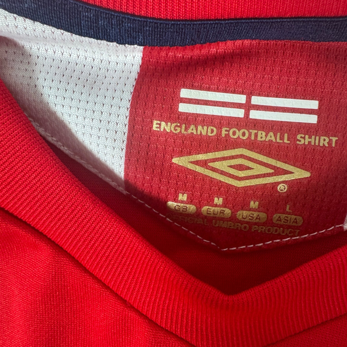 ROONEY 9 England 2006/2007/2008 Away Football Shirt Medium