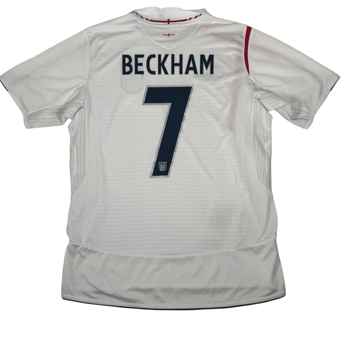 BECKHAM 7 England 2006/2007/2008 Home Football Shirt Large