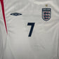 BECKHAM 7 England 2006/2007/2008 Home Football Shirt Large
