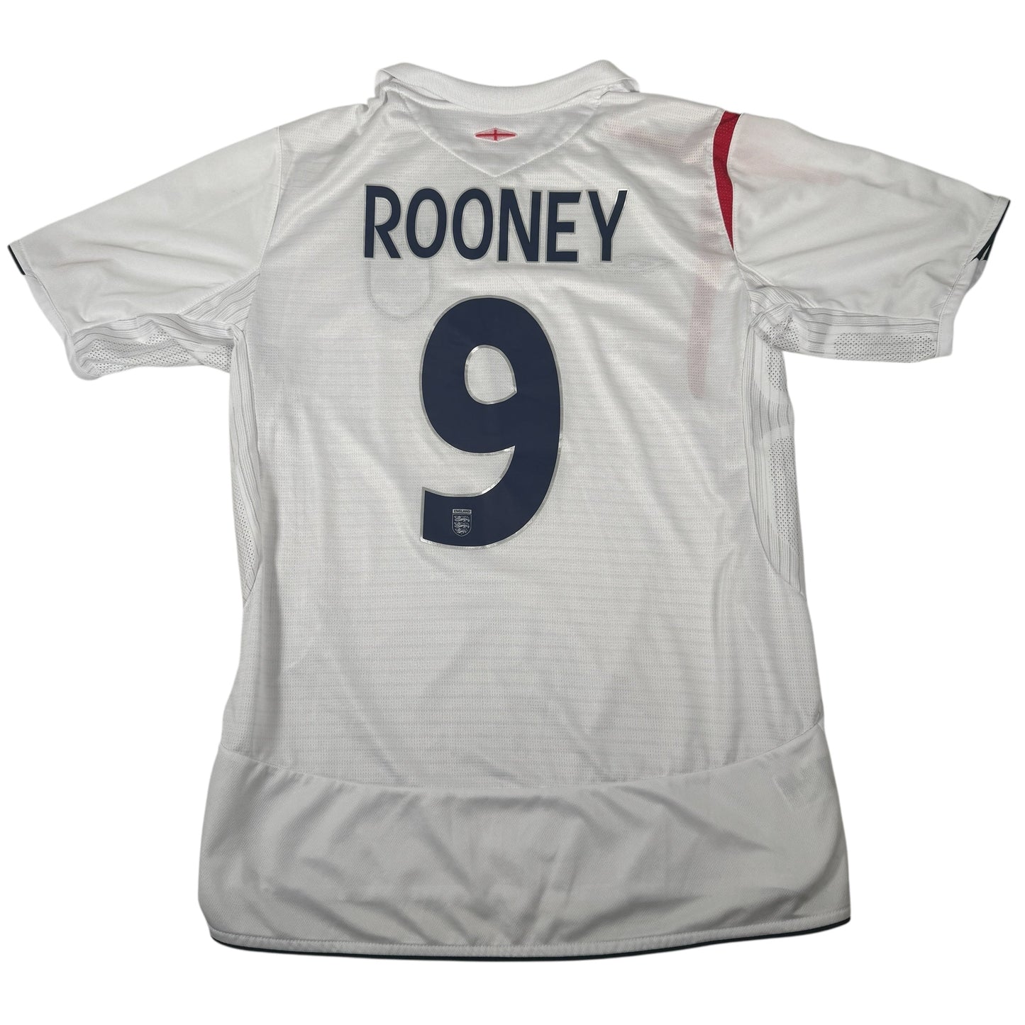 ROONEY 9 England 2006/2007/2008 Home Football Shirt Medium