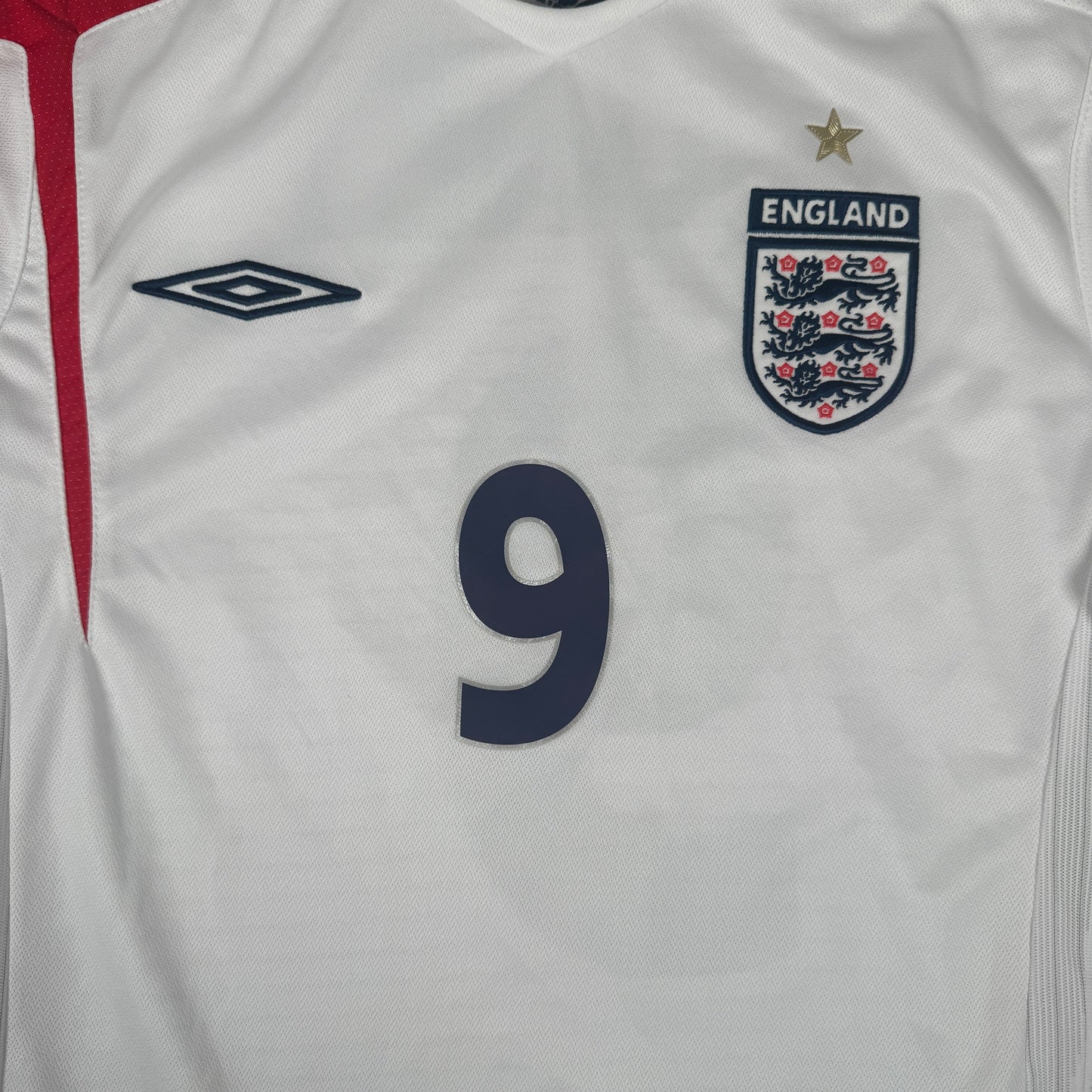 ROONEY 9 England 2006/2007/2008 Home Football Shirt Medium