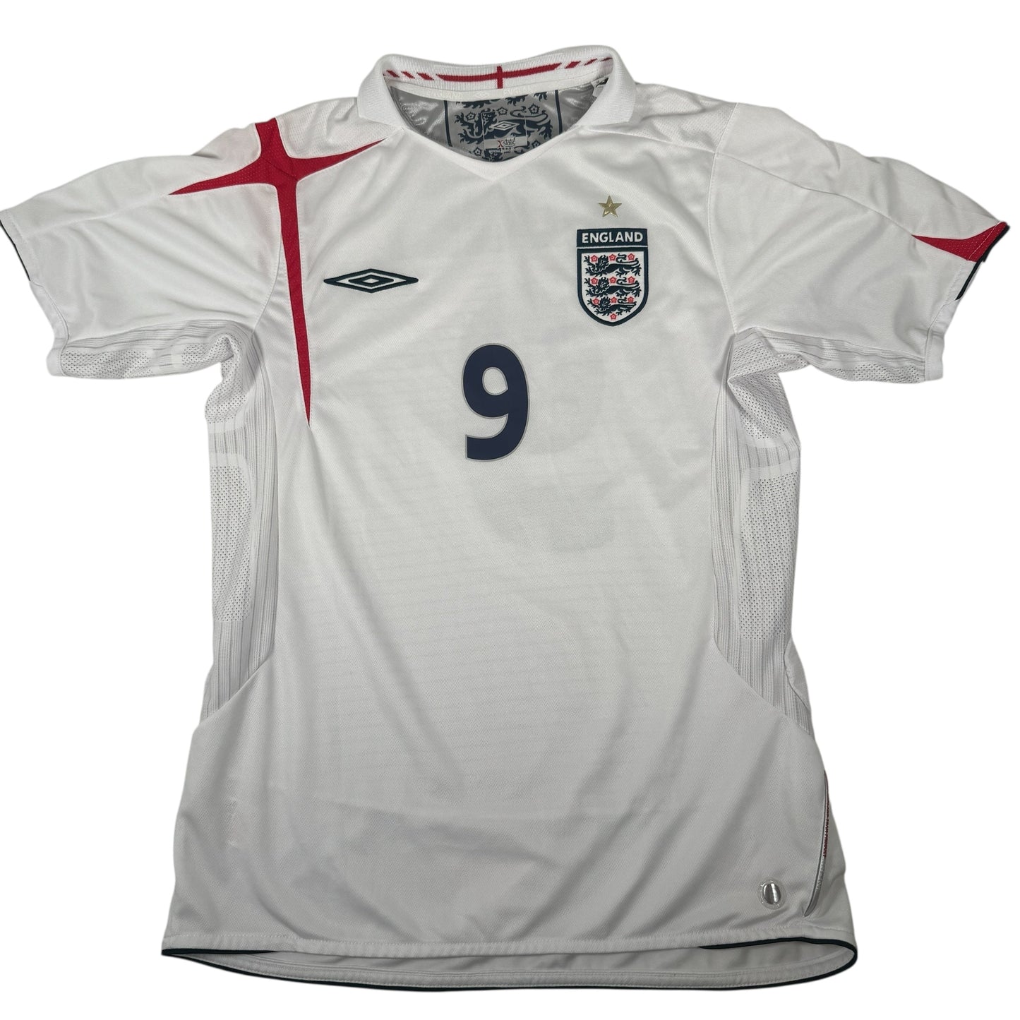 ROONEY 9 England 2006/2007/2008 Home Football Shirt Medium