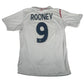 ROONEY 9 England 2006/2007/2008 Home Football Shirt Medium