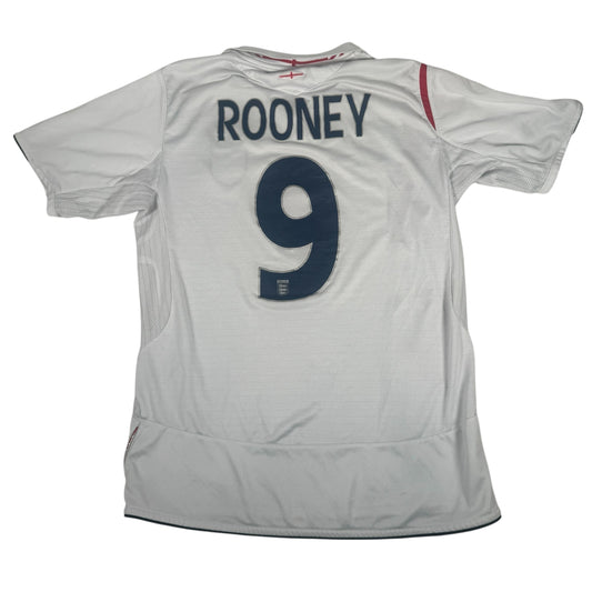 ROONEY 9 England 2006/2007/2008 Home Football Shirt Medium