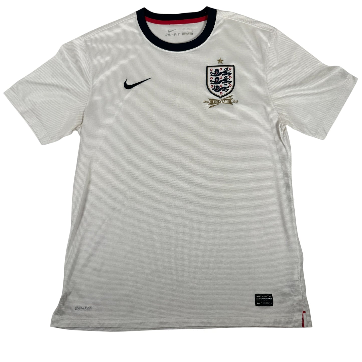 England 2013/2014 150th Anniversary Home Football Shirt Large