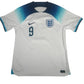 KANE 9 England 2022/2023/2024 Home Football Shirt Large