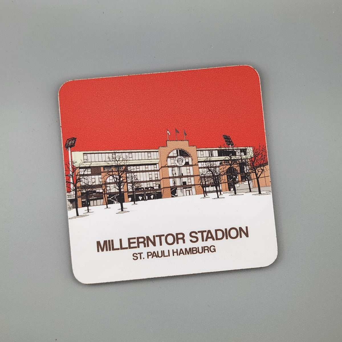 FC St Pauli drinks coaster of The Millerntor Stadion