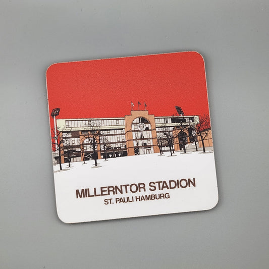 FC St Pauli drinks coaster of The Millerntor Stadion