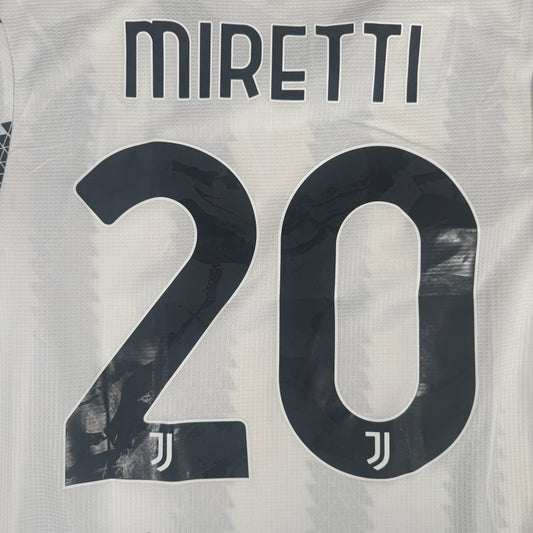 MIRETTI 20 Juventus 2022/2023 Home HEAT.RDY Football Shirt Medium