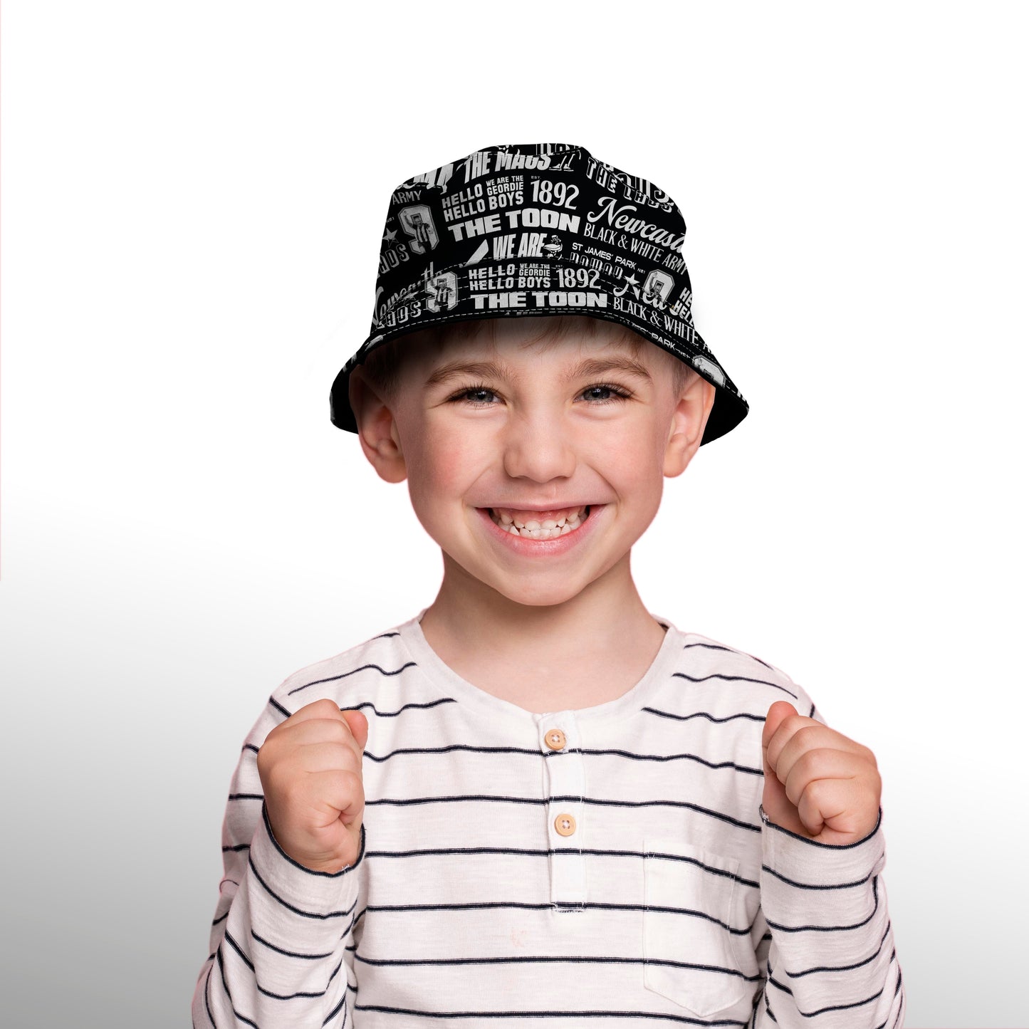 Newcastle - Word Montage - Bucket Hat