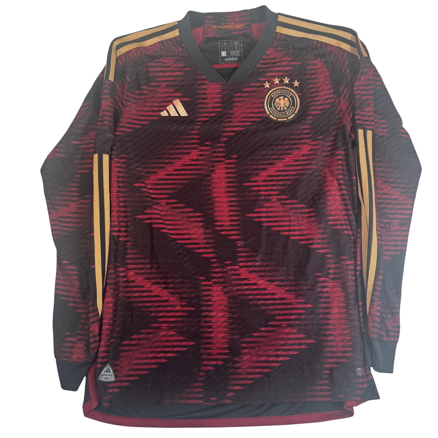 Germany 2022/2023/2024 Away HEAT.RDY Long Sleeve Football Shirt Large
