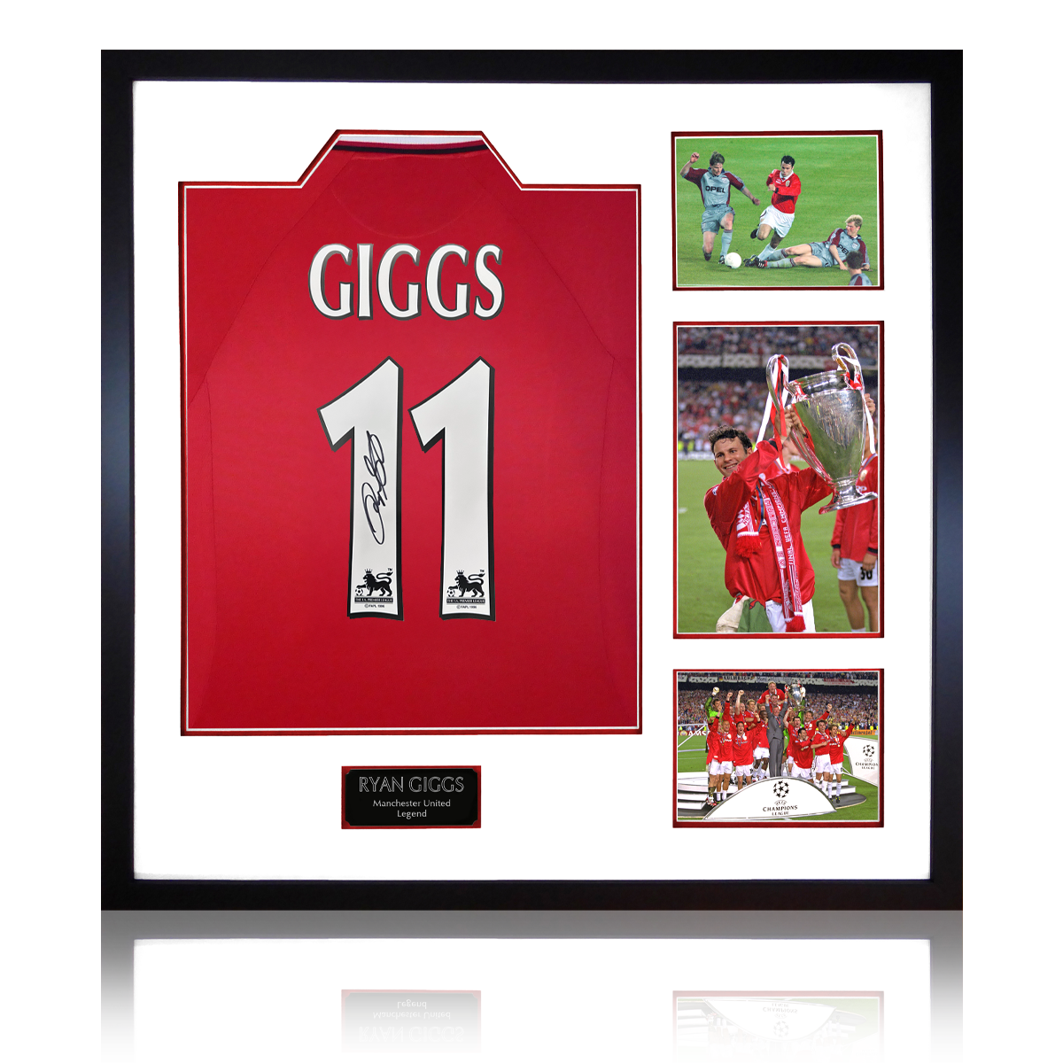 Ryan Giggs Signed Manchester United Shirt Elite Frame