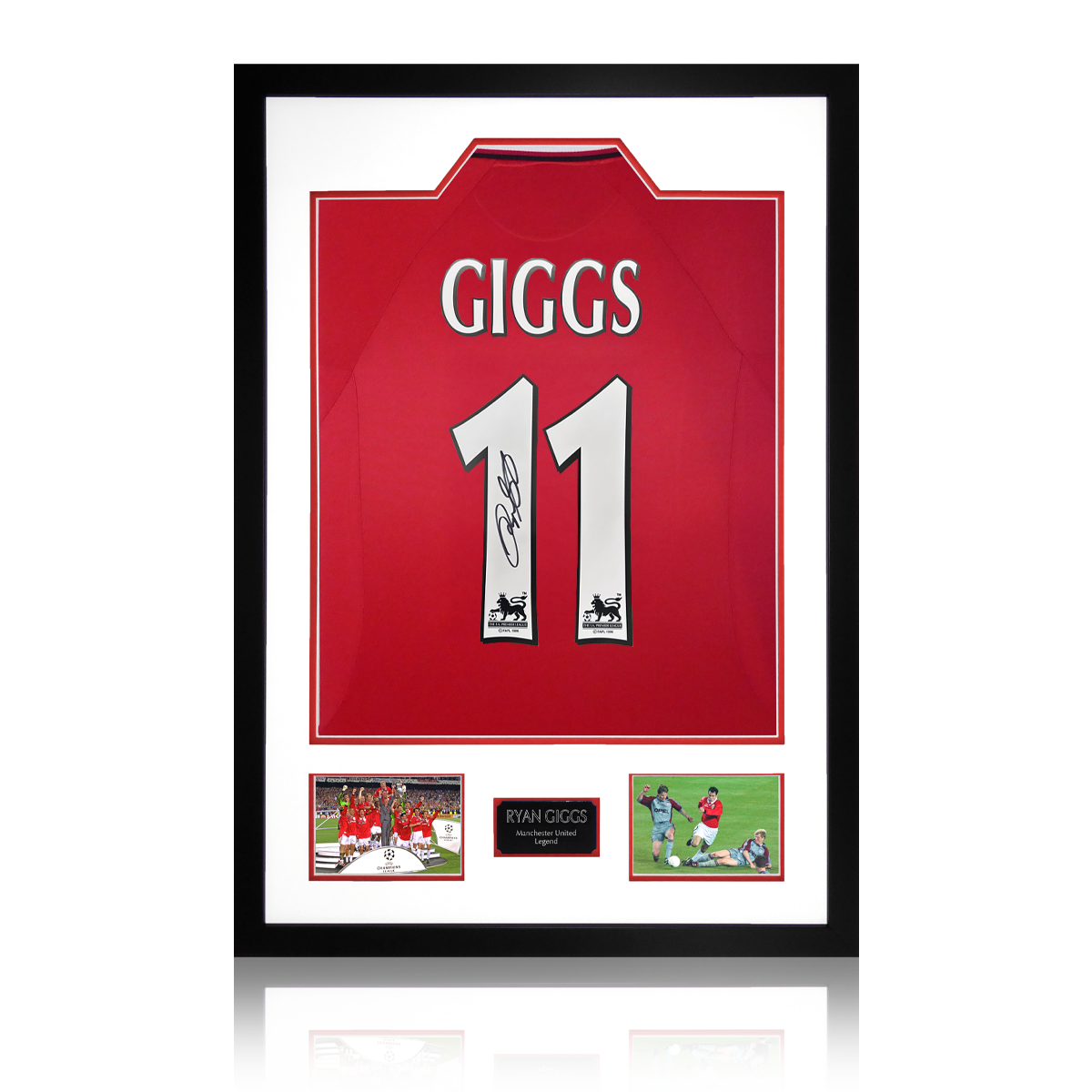 Ryan Giggs Signed Manchester United Shirt Premium Frame