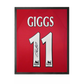 Ryan Giggs Signed Manchester United Shirt Compact Frame