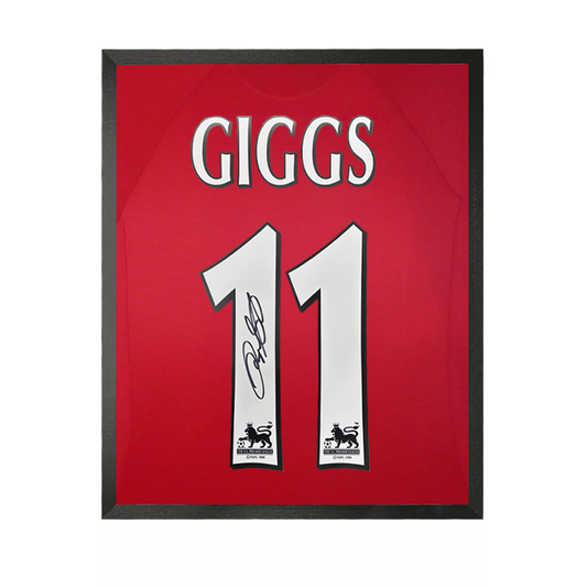 Ryan Giggs Signed Manchester United Shirt Compact Frame