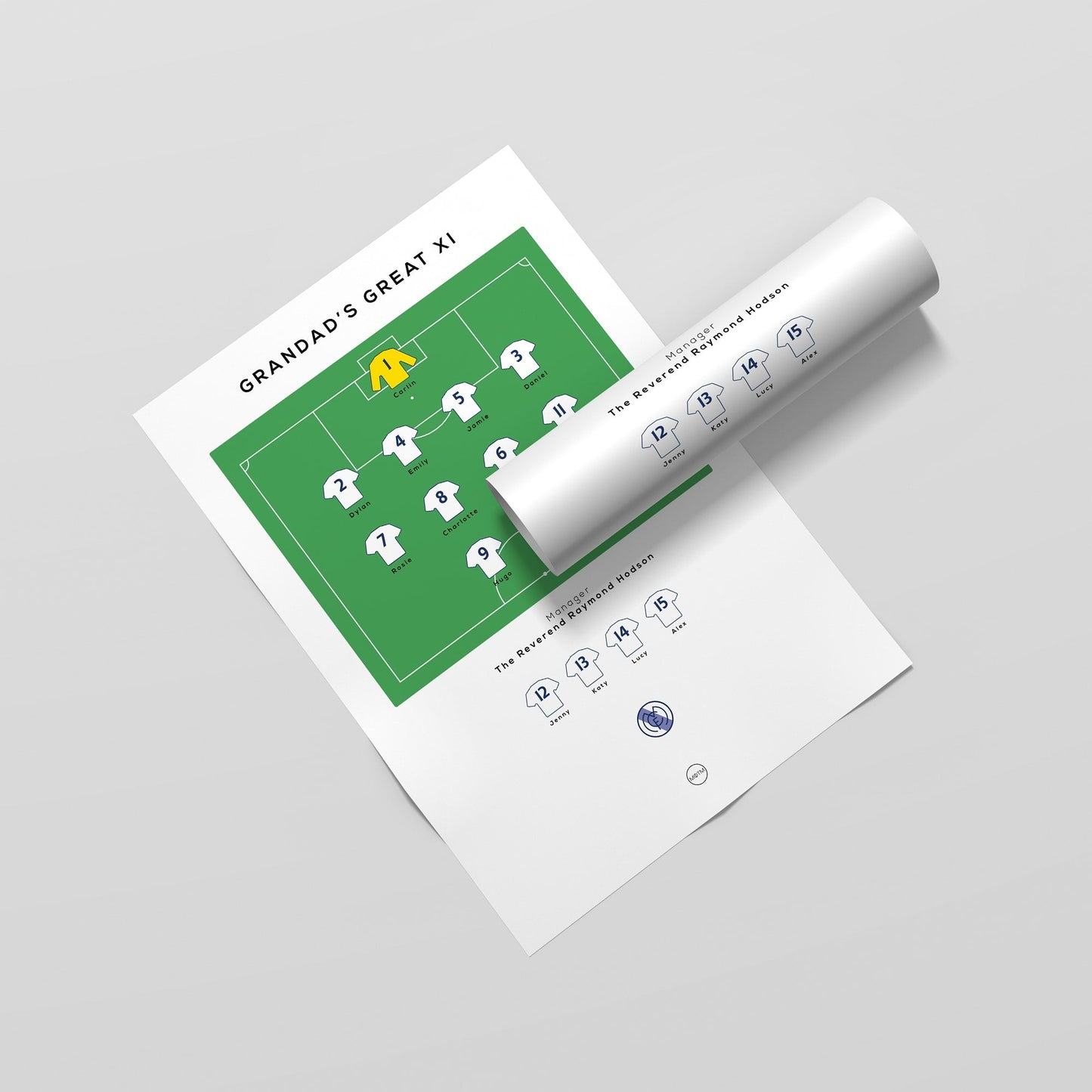 Personalised Football Team Print