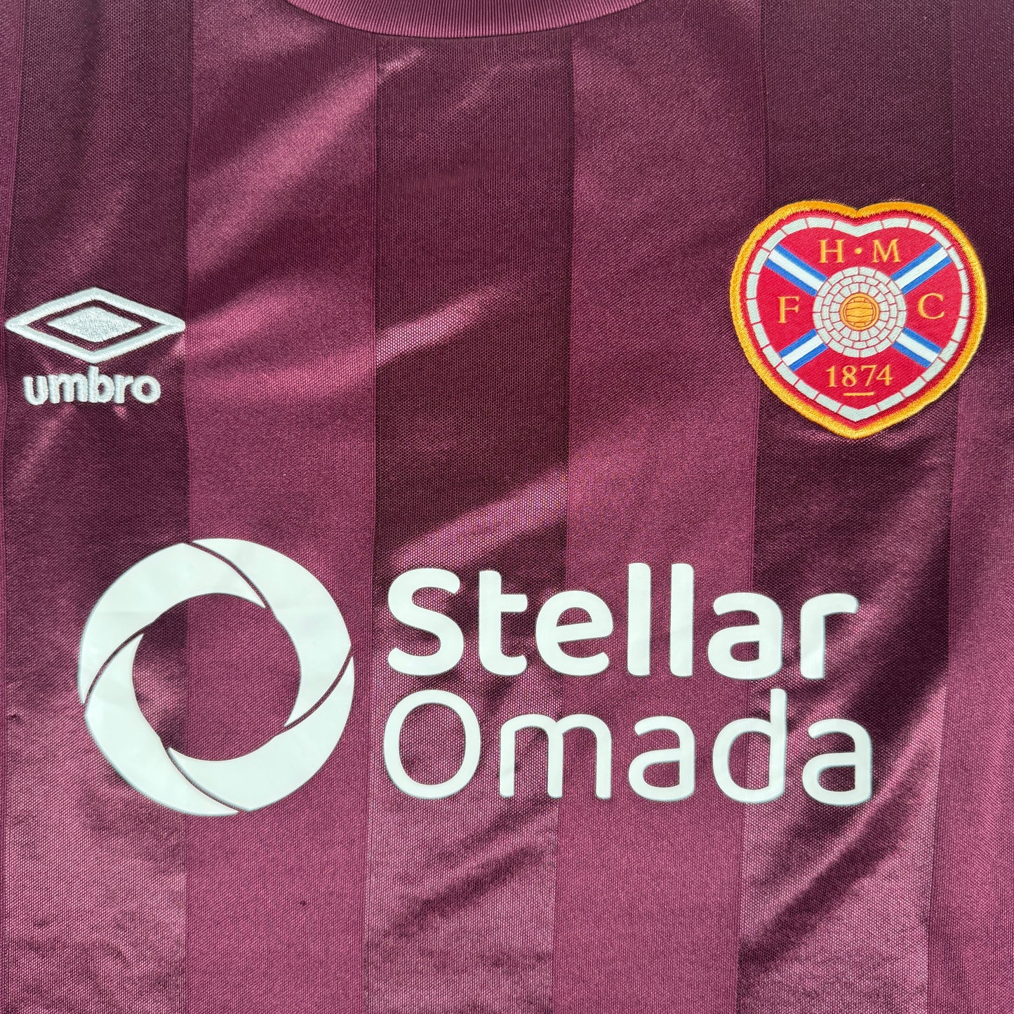 Hearts Heart of Midlothian 2024/2025 Home Football Shirt Small