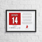 Thierry Henry Stats & Poem Print