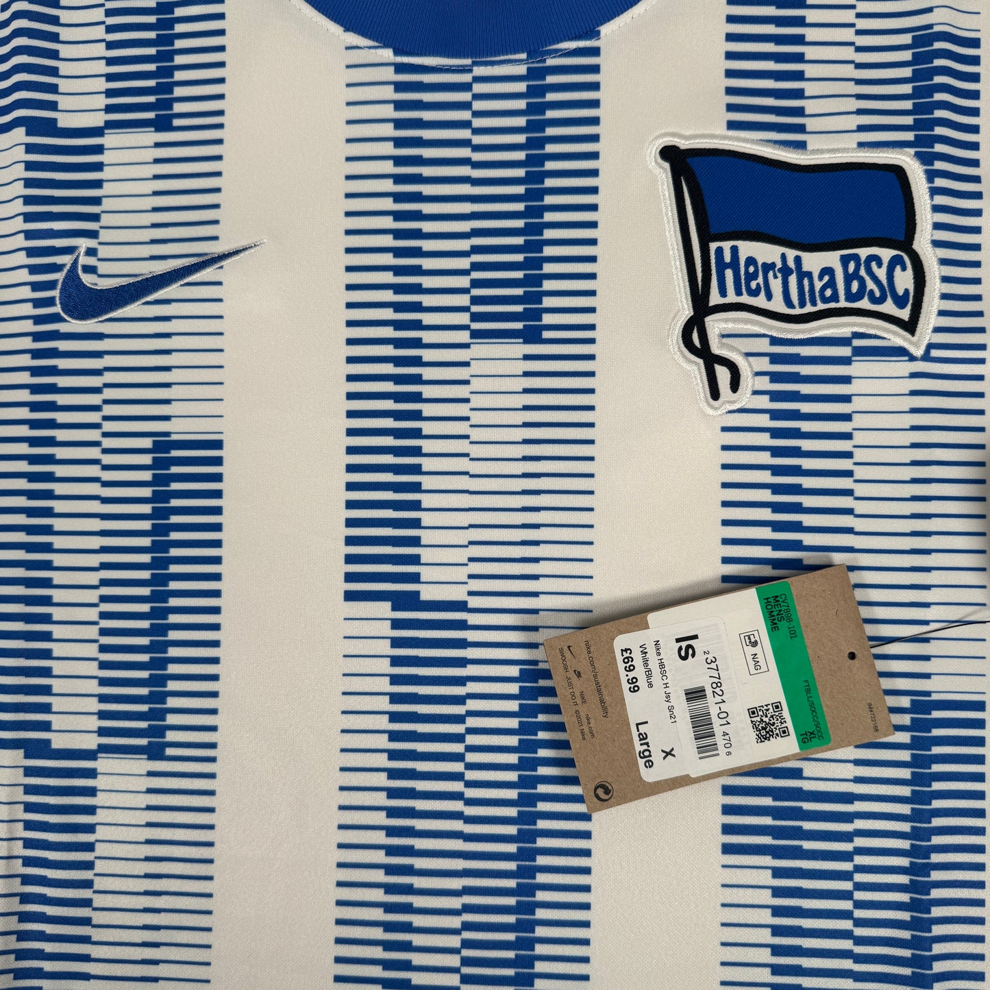 Hertha Berlin 2021/2022 Home Football Shirt XL BNWT