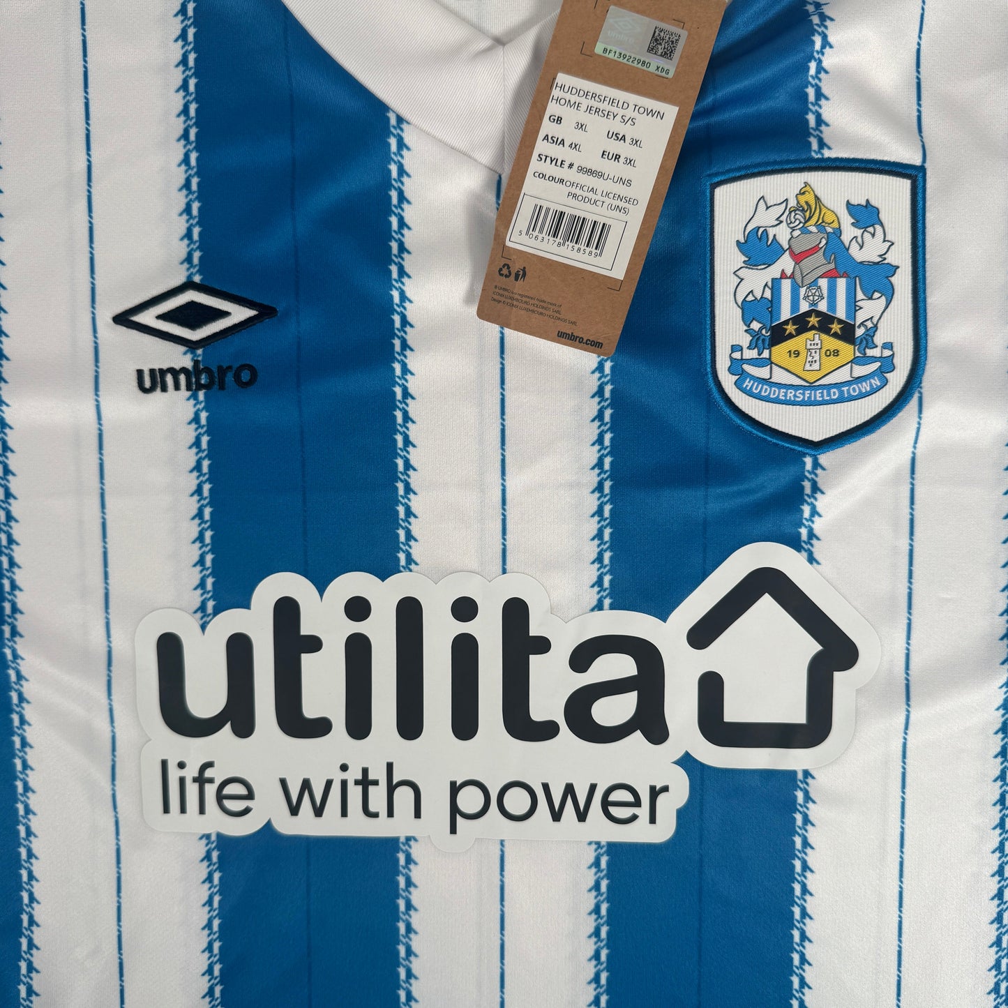Huddersfield Town 2024/2025 Home Football Shirt 3XL BNWT