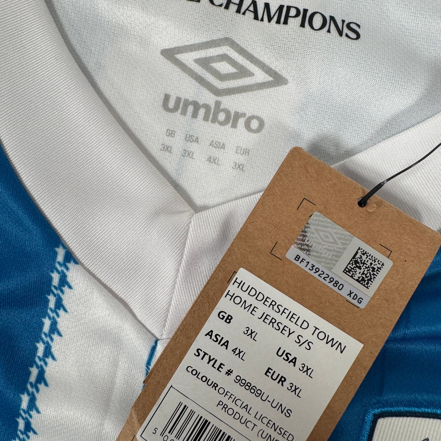Huddersfield Town 2024/2025 Home Football Shirt 3XL BNWT