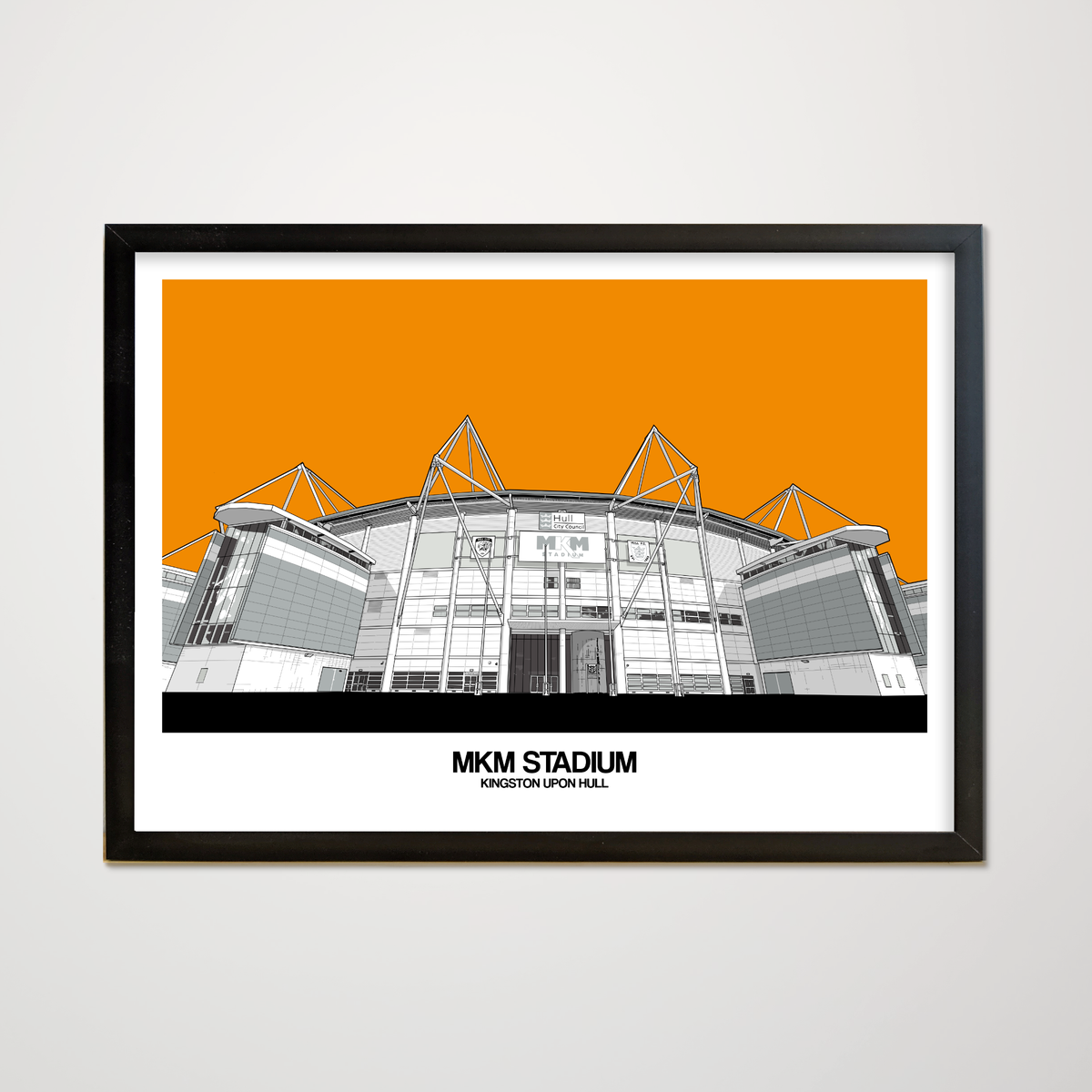 Hull City Art print of The MKM stadium
