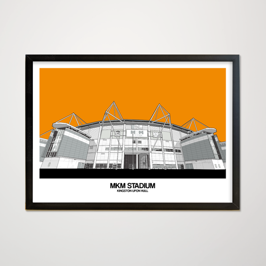Hull City Art print of The MKM stadium