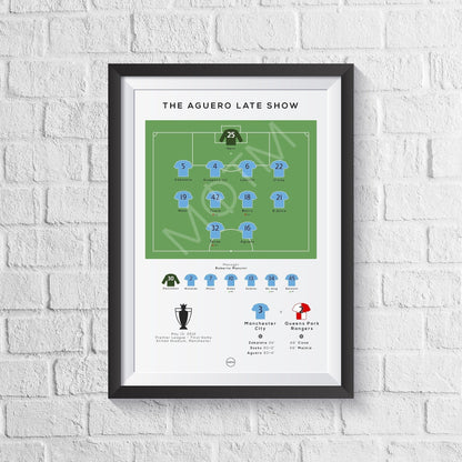 City vs QPR 2012 Premier League Print