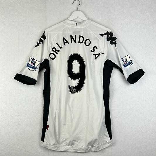 Fulham 2010/2011 Match Worn Home Shirt - Orlando Sa 9