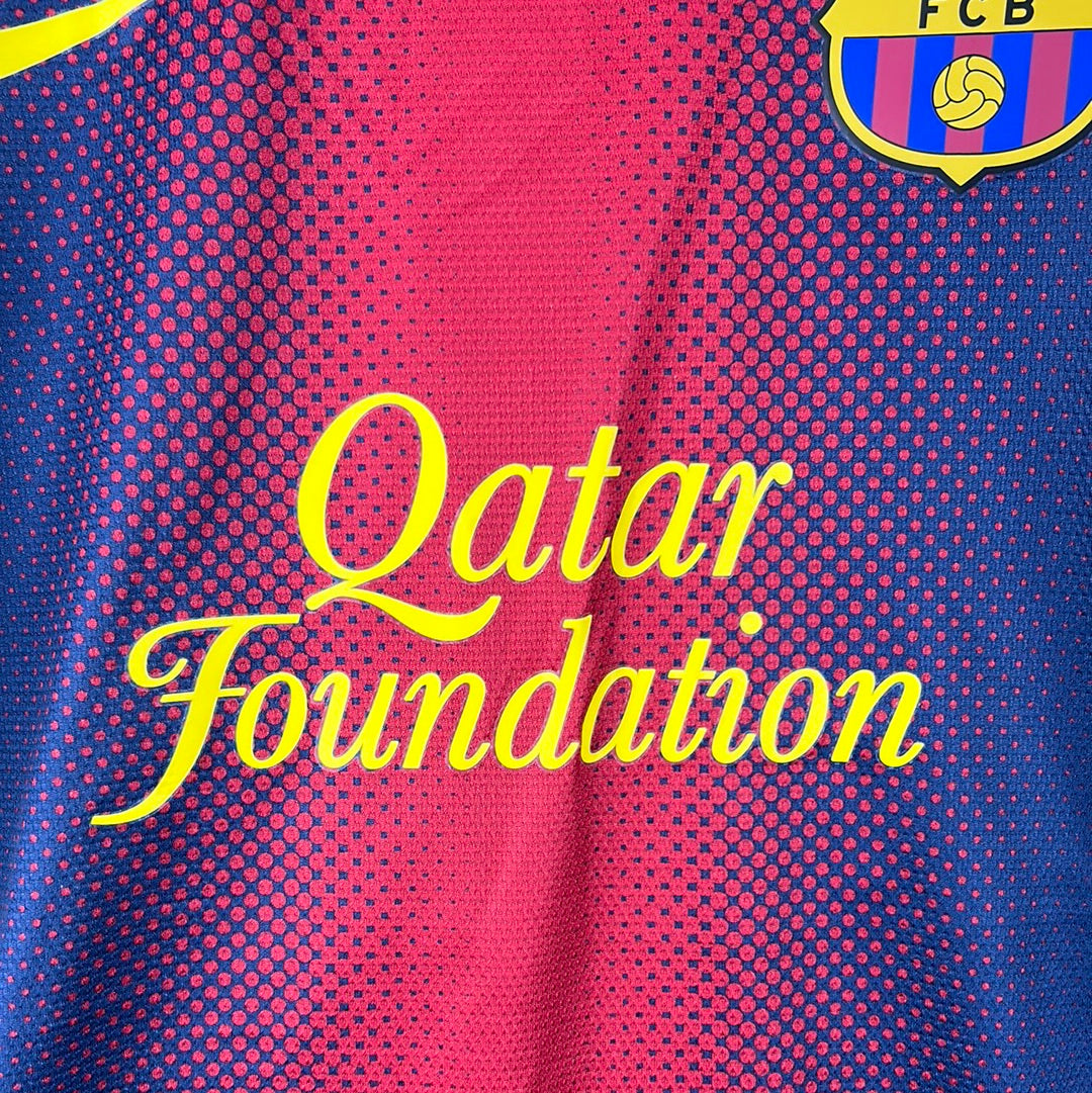 Barcelona 2012/2013 Player Issue Home Shirt - Abidal 22