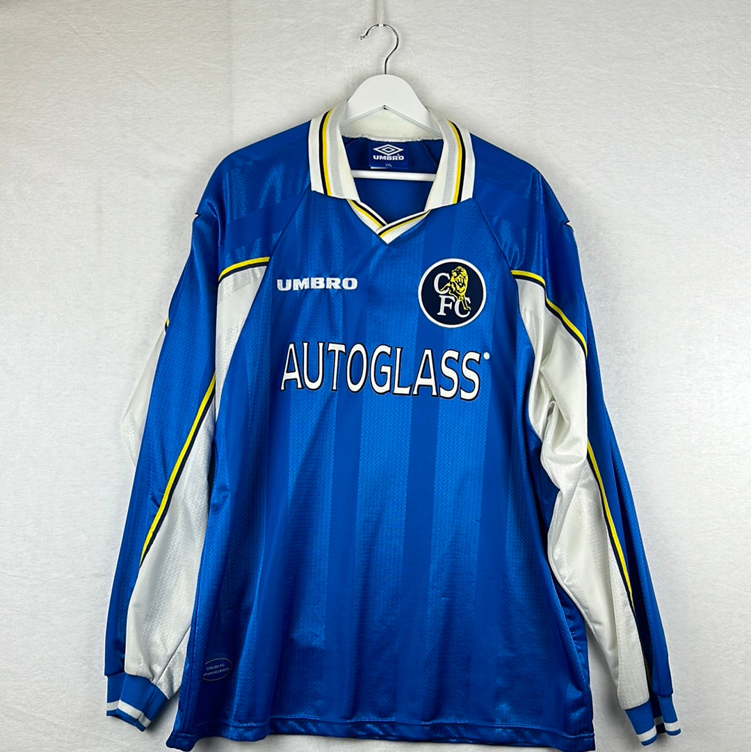 Chelsea 1997/1998 Long Sleeve Home Shirt - DI MATTEO - Excellent Condition