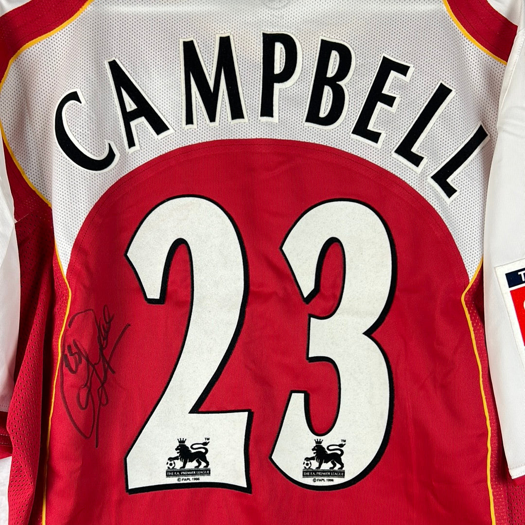 Arsenal 2004/2005 Player Issue Home Shirt - Campbell 23 - FA Cup Final