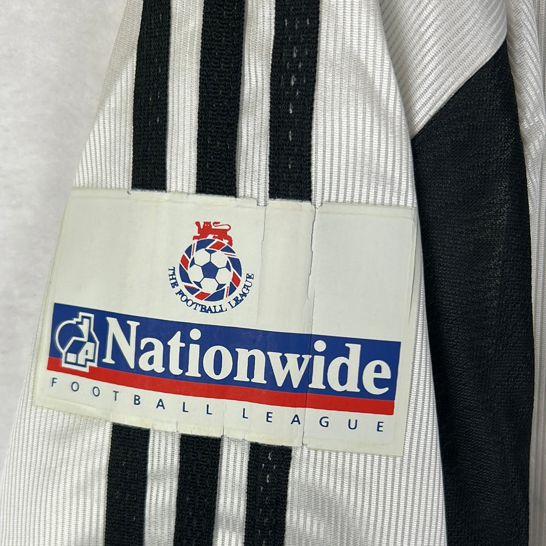 Fulham 1999-2000 Match Issued Home Shirt - Sahnoun 9 - Long Sleeve