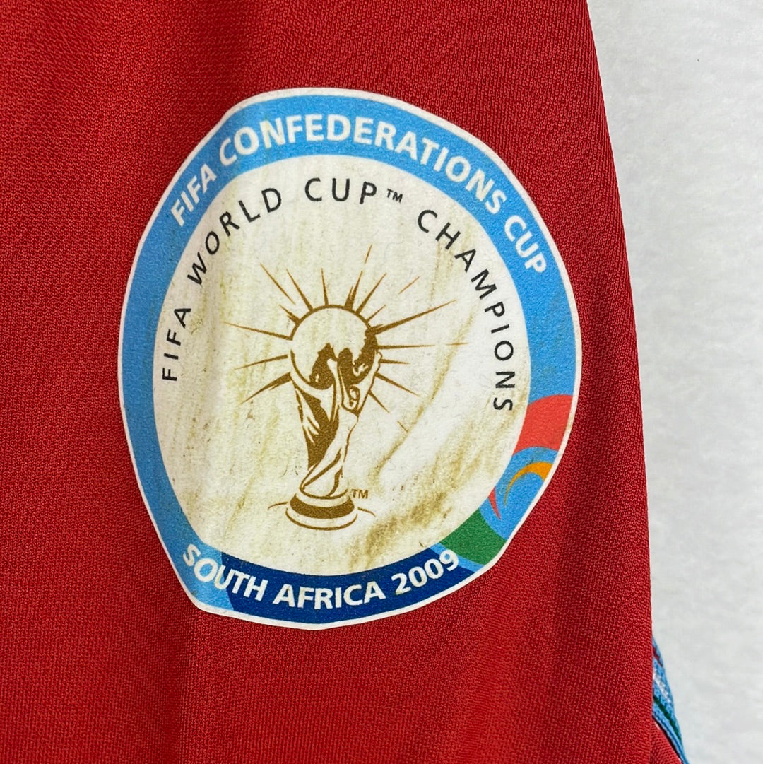 Confederations cup felt sleeve patch with dirt - South Africa 2009