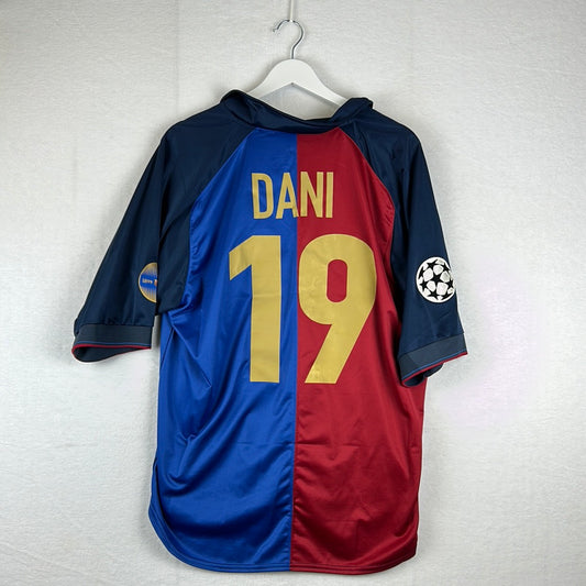 Barcelona 1999/2000 Player Issue Home Shirt - Dani 19