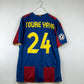 Barcelona 2007/2008 Player Issue Home Shirt - Toure Yaya 24 - Champions League