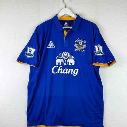 Everton 2011-2012 Player Issue Home Shirt - Osman 21 - Signed