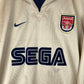 Arsenal 2001/2002 Match Worn Away Shirt - Grimandi - Gold Sega