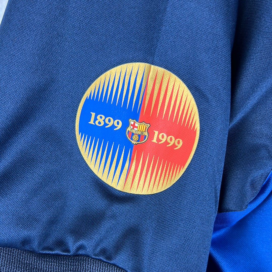 Barcelona 1999/2000 Player Issue Home Shirt - Dani 19