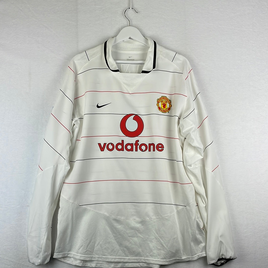 Manchester United 2003-2004-2005 Match Worn Third Shirt - Heinze 4