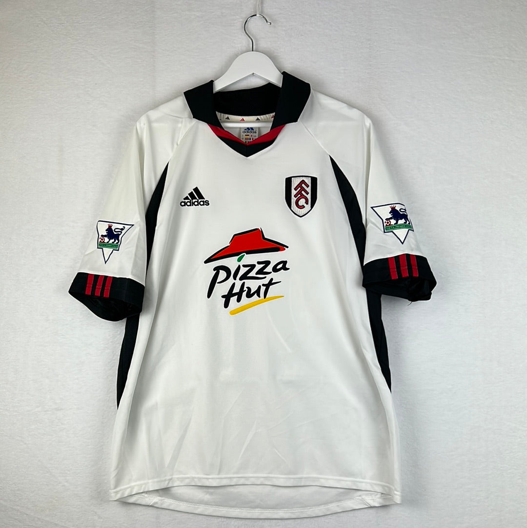 Fulham 2001/2002 Match Issued Home Shirt - Saha 20